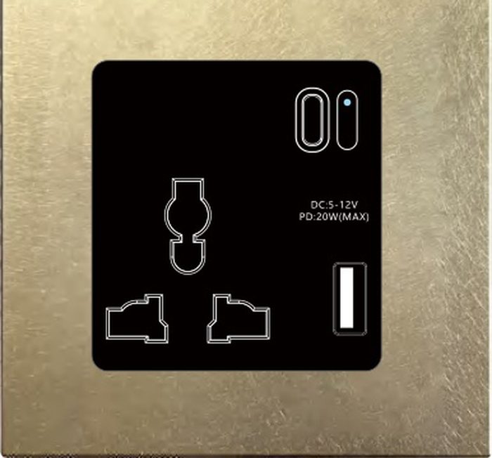 Smart socket + USB + Type-C